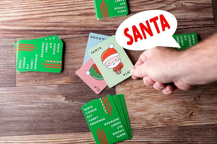 Santa Cookie Elf Candy Snowman Christmas Edition Holiday Card Game by Taco Cat Goat Cheese Pizza | Great for Stockings and White Elephant Gift | Fun for Kids, Teens, Adults, and Families | 2-8 Players thumbnail 2