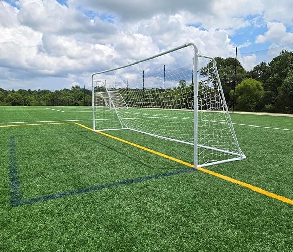 Official Size 24 X 8 X 5 Ft. Steel Soccer Goal. Heavy Duty Frame w/Net. Tournament, Regulation Size. Professional Portable Practice Training Aid. 24 X 8, 24x8(1Net) thumbnail 8