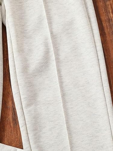 RoseSeek Girl's Jogger Swearpants High Elastic Waist Pants Casual Baggy Wide Leg Sweatpants with Pocket thumbnail 3