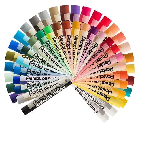 Pentel PHN50 Oil Pastel Set with Carrying Case,45-Color Set, Assorted, 50/Set thumbnail 2