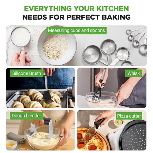 NutriChef 42-Piece Ultimate Nonstick Bakeware Set - Carbon Steel Baking Pans, Everyday Baking Tools, Oven Mitts, & More - Ideal for Baking Delicious Savory & Sweet Treats - Complete Set for Bakers thumbnail 7