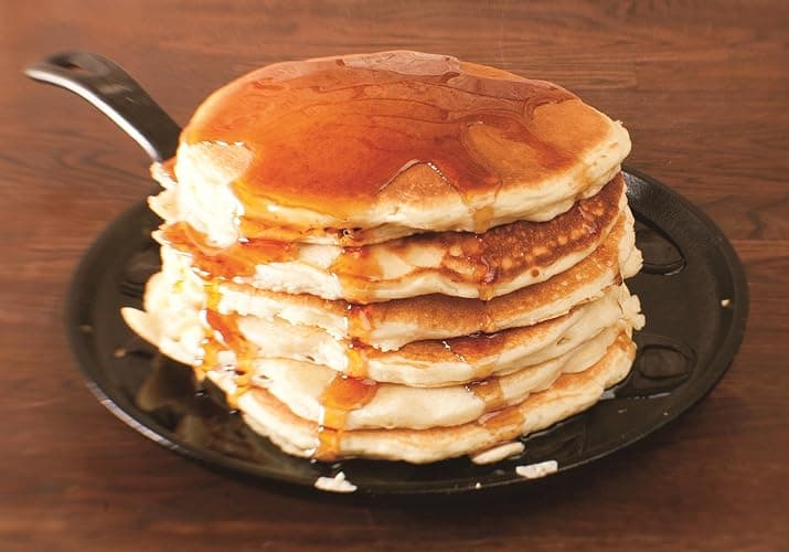 Lodge Round Seasoned Cast Iron Griddle 10.5 Inches - Round-Shaped, Pre-Seasoned Iron Griddle Pan - Non-Toxic, PFAS-Free Cookware - Compatible with Stovetop, Oven, Grill, or Campfire thumbnail 2