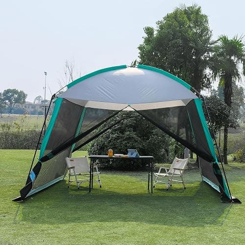 GREGIN Screen House Room 11x11 Ft Mesh Net Tent Canopy Shelter Gazebo, Easy Setup & Waterproof & Sunshade, Suitable for Camping Trip, Backyard, Beach, Picnic thumbnail 8