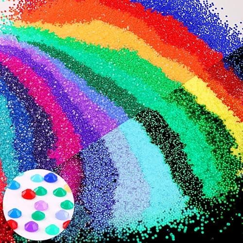 Suzile 15000 Pcs Glow in The Dark Beads for Diamond Painting 20 Colors 2.8 mm Diamond Painting Beads for DIY Craft Accessories - Image 1