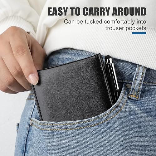 Outus 10 Pcs Mini Pocket Notepad Holder Set Included Small Leather Pocket Notebook Holder with 50 Lined Sheets, Metal Pen, 8 Pcs 3 x 5 Inch Memo Book Refills, 30 Lined Paper Per Note Pad (Black) thumbnail 6
