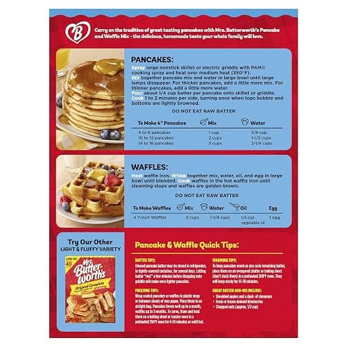 Mrs. Butterworth's Complete Buttermilk Pancake and Waffle Mix, 32 oz thumbnail 2