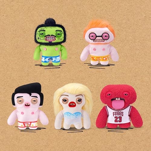 Fuggler Fugg Stars 9-Inch Plush Toy (Greazee) by ZURU – Funny Ugly Monster Stuffed Animal with Human-Like Teeth, Collectible Plush for Kids, Tweens, Teens, Adults & Plush Fans thumbnail 6