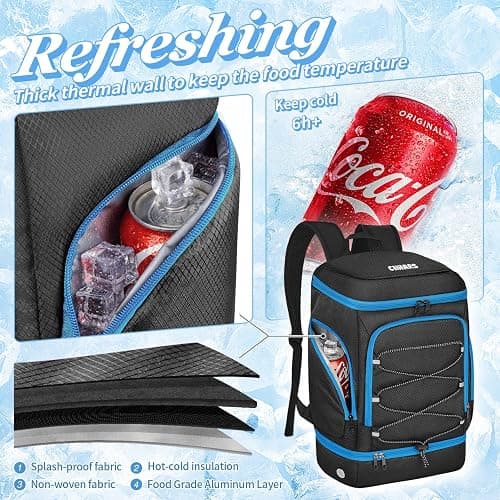 Ciihars Soccer Backpack,Soccer Bag with Ball Holder,Sport Equipment Bags Water resistant Includes Separate Cleat Fit Basketball Volleyball Football thumbnail 2