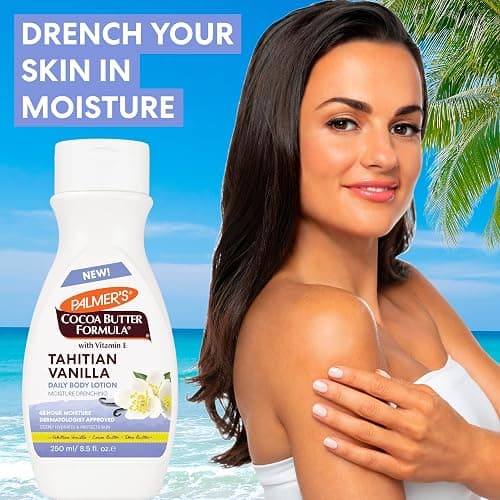 Palmer's Cocoa Butter Formula Tahitian Vanilla Body Lotion, 8.5 Oz, Daily Moisturizing Lotion for Dry Skin with Shea Butter & Vitamin E, Hydrates & Protects, Helps Provide 48-Hour Deep Moisture thumbnail 2