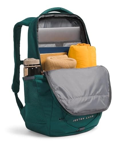 The North Face Women's Jester Luxe Everyday Laptop Backpack, Deep Nori/Burnt Coral Metallic, One Size thumbnail 5