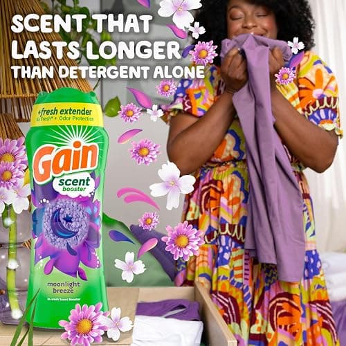 Gain In-Wash Laundry Scent Booster, Moonlight Breeze Scent, 24.0 OZ, Fresh Extender + Odor Protection thumbnail 4