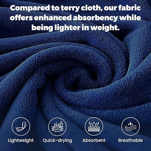 PJGGZ Towel Robe for Women – Soft Absorbent Kimono Bathrobe, Quick-Dry Spa Shower & Hotel Use thumbnail 2
