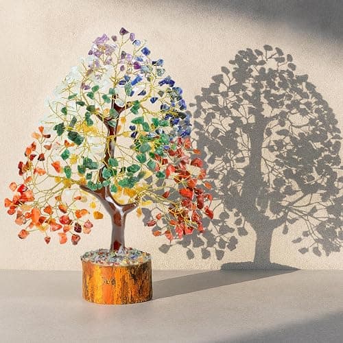 The Original 7 Chakra Crystal Tree Birthday Gifts for Women, Healing Crystal Tree of Life Sister birthday gifts Room & Home Decor Gift for Mom Her Positive Energy New House Warming Gift Women unique thumbnail 2