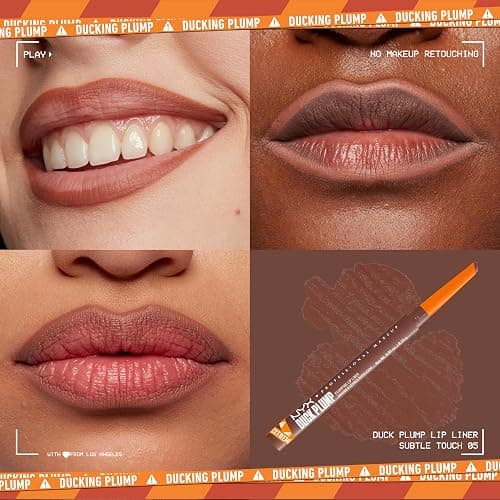NYX PROFESSIONAL MAKEUP Duck Plump Plumping Lip Liner, Matte Pencil With Up To 10HR Wear, Subtle Touch (Deep Nude Lip Liner) thumbnail 2