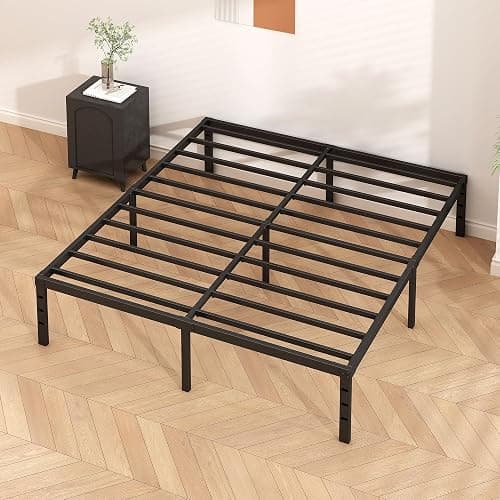 HLIPHA Metal Platform Bed Frame 14 Inch Tall,No Box Spring Needed,Full Size Bed with Heavy Duty Strong Support Slats,Easy to Assemble,Black thumbnail 7