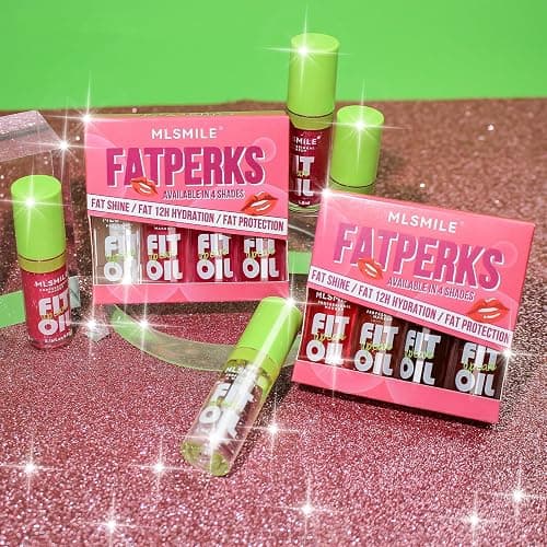 VolksRose 4pcs Lip Gloss Oil Set, Hydrating Lip Glow Oil Lipgloss Lipoil Set for Women Girls Teens, Tinted Plumping Lip Gloss Packs, Fat Lip Oil Lip Balm for Dry Lips Nourishing thumbnail 6
