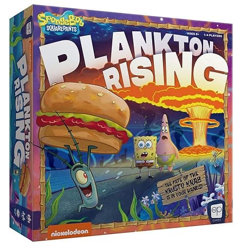 USAOPOLY Spongebob: Plankton Rising Cooperative Dice and Card Game | Featuring Artwork & Characters from Nickelodeon's Spongebob Squarepants Cartoon | Officially Licensed Spongebob Game - Image 1