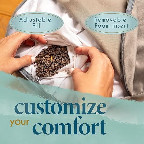 Florensi Meditation Cushion - Comfortable Floor Pillow - Traditional Tibetan Meditation Pillow with Beautiful Velvet Cover - Large Floor Cushion Seating for Adults - Premium Yoga Buckwheat Bolster thumbnail 5