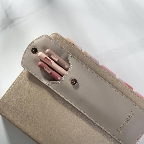 DIVERSEBEE Adjustable Elastic Band Pen Holder for Notebooks, Pen Sleeve Pouch for Journals, Pencil Holder, Bible Planner Accessories, Cute Pencil Case (Hazel) thumbnail 3