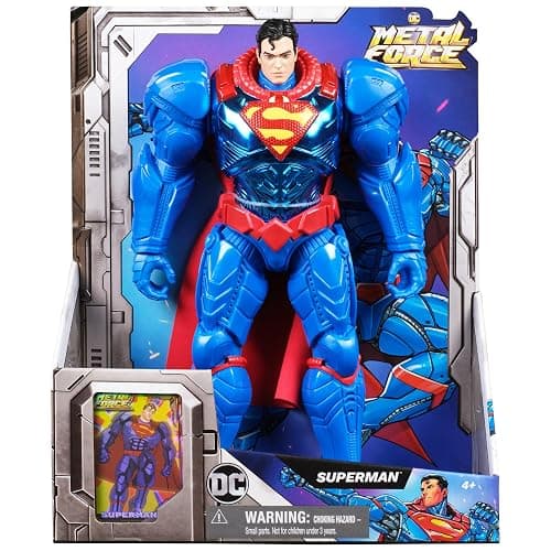 DC Comics, Metal Force Superman Action Figure, 12-Inch Extra Large Super Hero Collectible Kids Toys for Boys and Girls Ages 4 and Up thumbnail 2