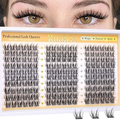 Manga Lash Clusters Wispy Eyelash Clusters Natural 180pcs Individual Lashes Spiky Lashes Clusters C Curly Cluster Eyelash Extensions 11-13mm DIY at Home Eyelashes Clusters by Ruairie thumbnail 2