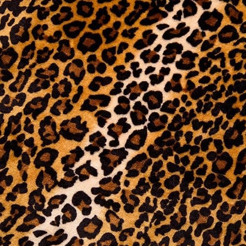 Vessia Leopard Printed Throw Blanket for Couch,Bed,Sofa, Soft Cozy 290GSM Classic Leopard Pattern Blanket for All Season, Lightweight Comfy Yellow Cheetah Animal Print Flannel Fleece Decor thumbnail 8