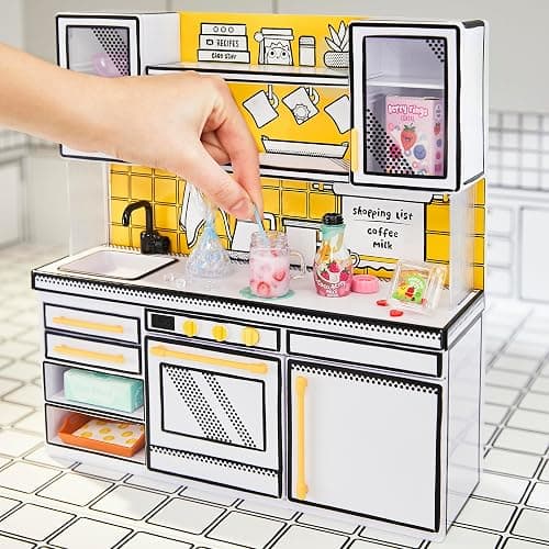 MGA's Miniverse Make It Mini Kitchen, Kitchen Playset, w/UV Light, Collectibles, DIY, Resin Play, Exclusive, Mystery Recipe, Mini Oven Mitts, NOT Edible, 8+ thumbnail 7