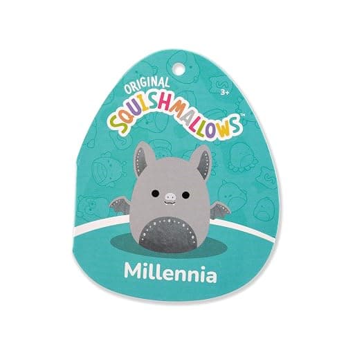 Squishmallows Original 5in Millennia The Grey Bat with Velvet Accents – Official Jazwares Plush (Little) thumbnail 7