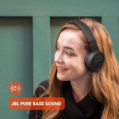 JBL Tune 510BT - Bluetooth headphones with up to 40 hours battery, microphone for call, foldable and comfortable, Android and iOs compatible (Black) - Black - headphones thumbnail 7