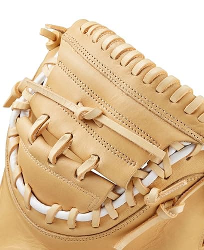 Wilson Fall 2024 A1000® CM33 33” Baseball Catcher’s Mitt - Blonde/Black/White, Right Hand Throw thumbnail 5