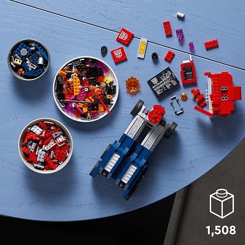 LEGO Icons Optimus Prime 10302 Transformers Figure Set, Collectible Transforming 2-in-1 Robot and Truck Model Building Kit for Adults, Perfect for Display or Play thumbnail 6