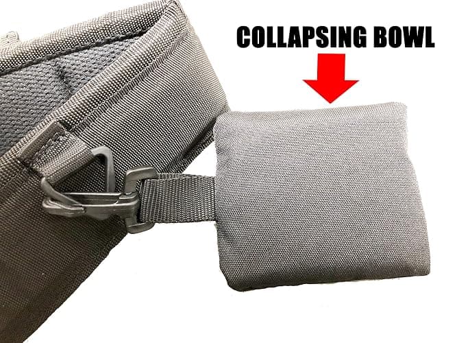 Neewa Dog Walking Belt with Pocket and Collapsing Bowl, Ideal for Trekking, Hiking, Running with Dog and Hands Free Leashes thumbnail 3
