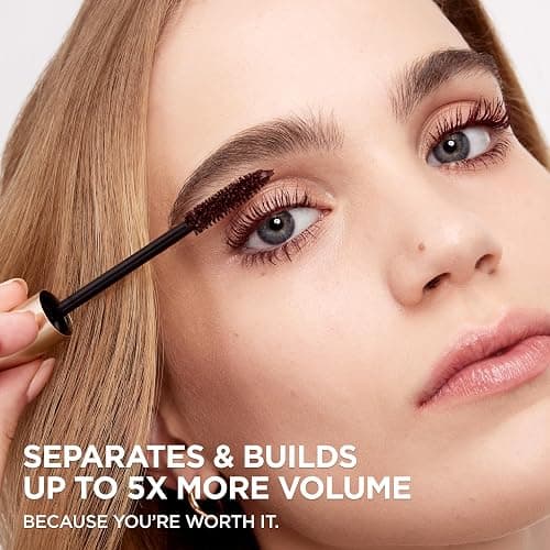 L'Oreal Paris Makeup Voluminous Original Mascara, Deep Burgundy, 0.26 Fl Oz thumbnail 2