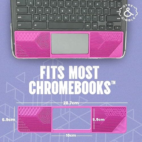 Student ChromebookⓇ Gidget: Silicone Sensory Mat/Palm Rest Compatible with Most Student ChromebookⓇ Models – Textured Fidget Pad for Discreet Focus and Comfort – by Gyre & Gimble thumbnail 4