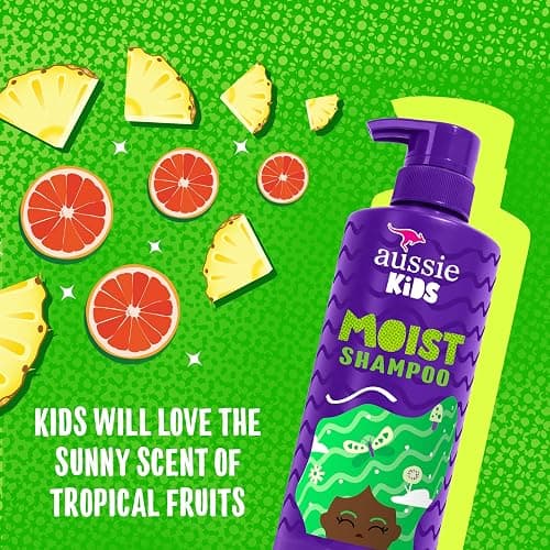 Aussie Kids Hair Care Bundle Set Including: Shampoo (16 Fl Oz), Conditioner (16 Fl Oz) & Detangler Spray (8 Fl Oz), Paraben- Freem Sulfate-Free, Dye-Free, Cruelty-Free, Tangle-Free Styling thumbnail 6