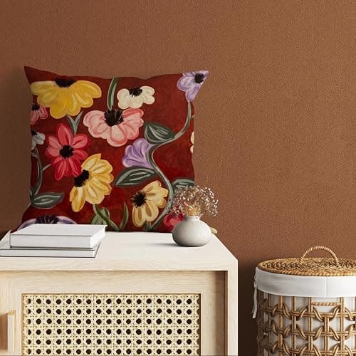 Bzelkry Flower Pillow Cover, Surprise Song Piano Floral Inspired Throw Pillow Covers, Fans Merch Birthday Gifts 18x18 Inches thumbnail 2