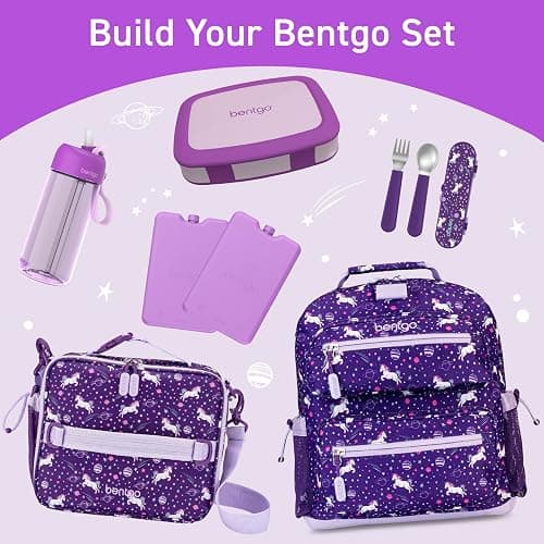 Bentgo Kids Water Bottle - Leak-Proof, Durable Tritan, BPA-Free 15 oz. Cup for Kids/Toddlers Ages 3+, Bite & Sip Spout, Carrying Handle, & Dishwasher Safe for School, Sports, Daycare & Camp (Purple) thumbnail 8