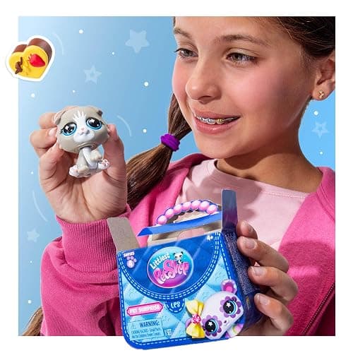 Littlest Pet Shop - Pet Surprise Three Pack - Series 4 - Gen 7 Authentic LPS Bobble Head Toy Figure, Collectible Toy Animal, Ages 4+ thumbnail 4