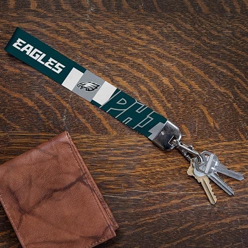 Rico Industries NFL Football Standard Wrist Lanyard Key Chain, Cute Wristlet Strap Holder for Car Keys ID Badges Card Wallet thumbnail 3