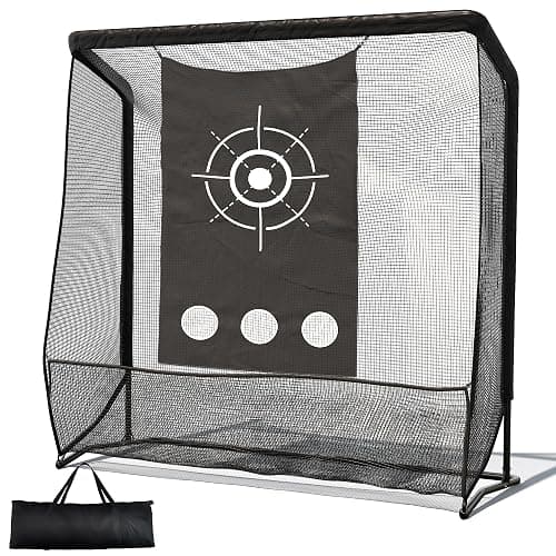 Golf Hitting Net, 10x7ft & 7x7ft Golf Practice Nets for Backyard Driving Chipping, Portable Heavy Duty Golf Impact Nets with Steel Frame, Indoor and Outdoor thumbnail 4