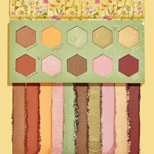 ColourPop x Winnie the Pooh Sweet As Can Bee Eyeshadow Palette - Honey Tone Eye Makeup Palette with Metallic, Matte & Matte Sparkle Finishes - High-Pigment Formula (0.4 oz) thumbnail 2