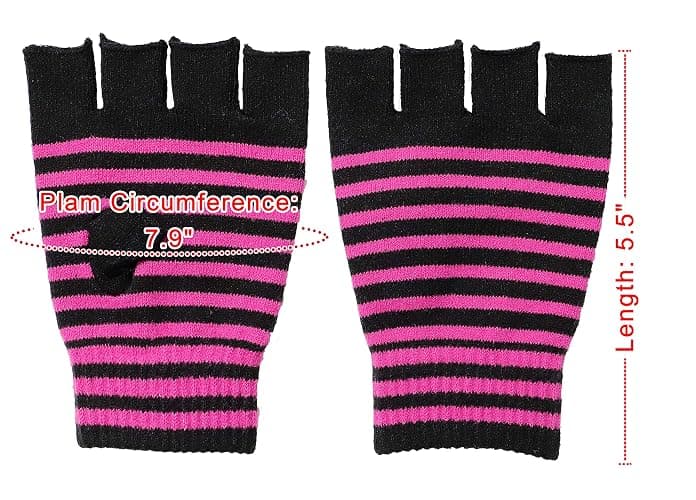 Bienvenu Unisex Stretchy Fingerless Hand Warmer Skeleton Gloves thumbnail 6