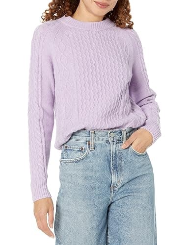 Amazon Essentials Women's Long Sleeve Cable Knit Sweater - Image 1