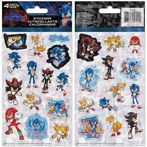 Sonic The Hedgehog 3 Standard Stickers - 4 Sheet thumbnail 4