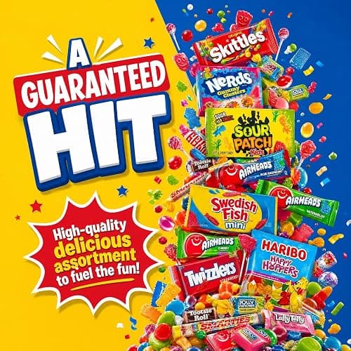 Bulk Candy Variety Pack - 2 lb Candy - CandyBulk Individually Wrapped Candies - Candies - Pinata Filler Stuffers - PinataCandy Stuffers - CandyParty Favors - July 4th thumbnail 8