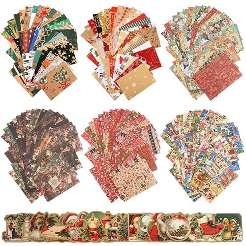DOLEEYAE 287pcs Vintage Junk Journal Kit, Scrapbook Paper & Stickers | for Bullet Journaling, DIY Planner Supplies with Aesthetic Patterns for Card Making, Crafting and Mixed Media Art - Image 1
