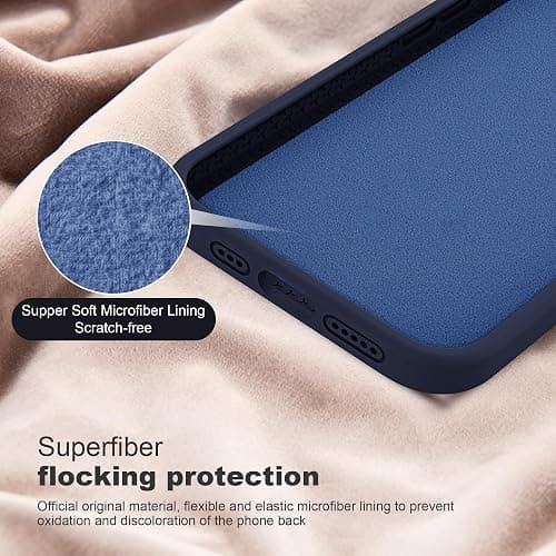 SKYLMW Designed for iPhone 16e Case with Magnetic Invisible Stand Compatible with Mag-Safe Military Drop Tested Shockproof Silicone Phone Cases for Women Men 6.1'', Dark Blue thumbnail 5