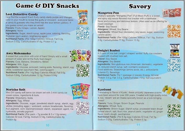 Sakura Box Japanese Snacks & Candy Dagashi Gift Box 50 Pieces English Booklet Surprise Gift thumbnail 7