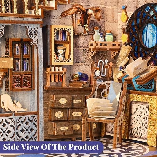 CUTEBEE Book Nook Kit - DIY Miniature House Kit for Adults and Teens, Dollhouse Booknook Tiny House Model Build Bookshelf Decor, Gifts for Family, Friends thumbnail 5