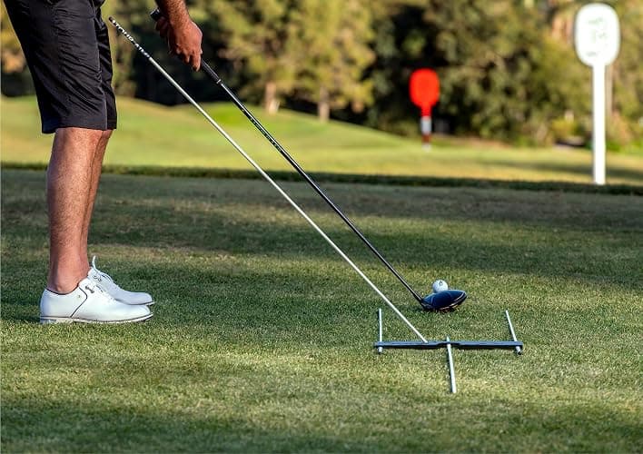 Tour Aim 2.0 Golf Training Aid – 11-in-1 Alignment Sticks & Swing Plane Golf Practice System – Lightweight Alternative to Heavy Brick-Like Golf Aids – Maximum Portability, Accuracy & Consistency thumbnail 5